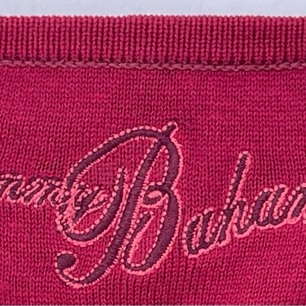 Tommy Bahama Maroon V Neck Sweater Pullover‎ Silk & Cotton Blend Men’s Large L